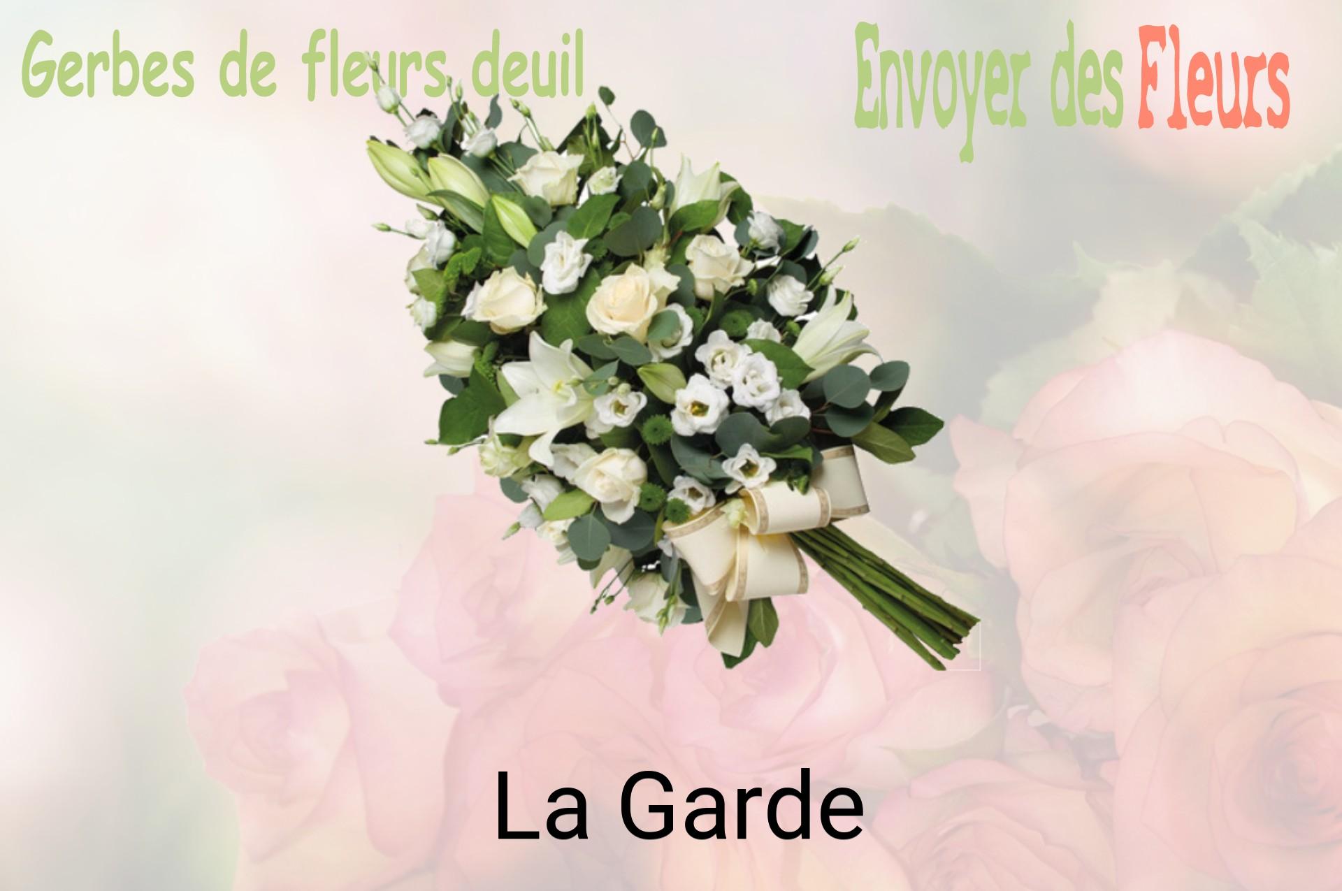 Gerbe de fleurs de deuil livrée à La Garde